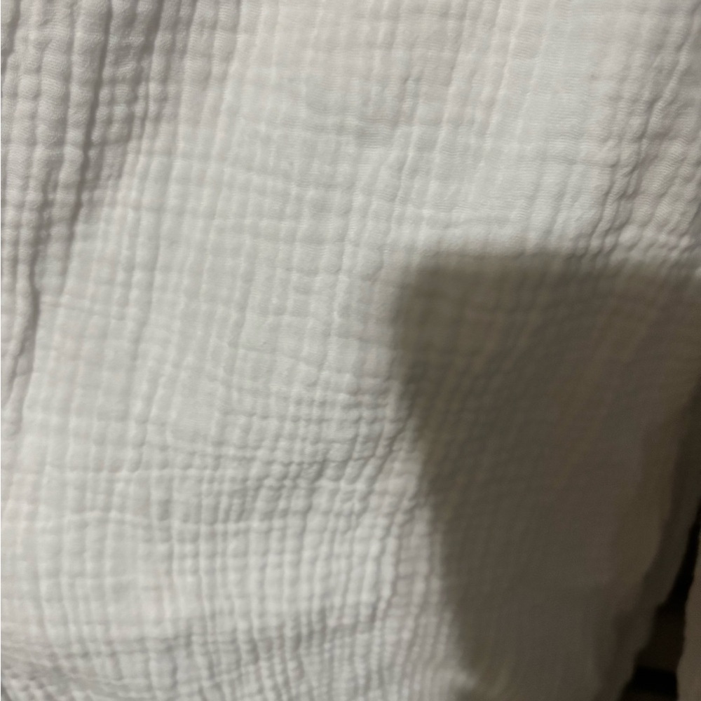 Lost in Lunar White Cotton Gauze Jumpsuit XS Wide Leg Minimalist - Picture 6 of 11